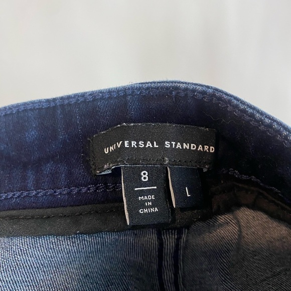 Universal Standard Mid-Rise Seine 32” Dark Indigo Skinny‎ Size L 8 - Picture 9 of 12